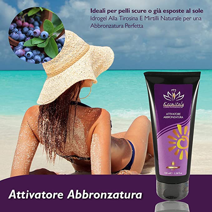 Attivatore Abbronzatura Idrogel Mirtillo 100 ml