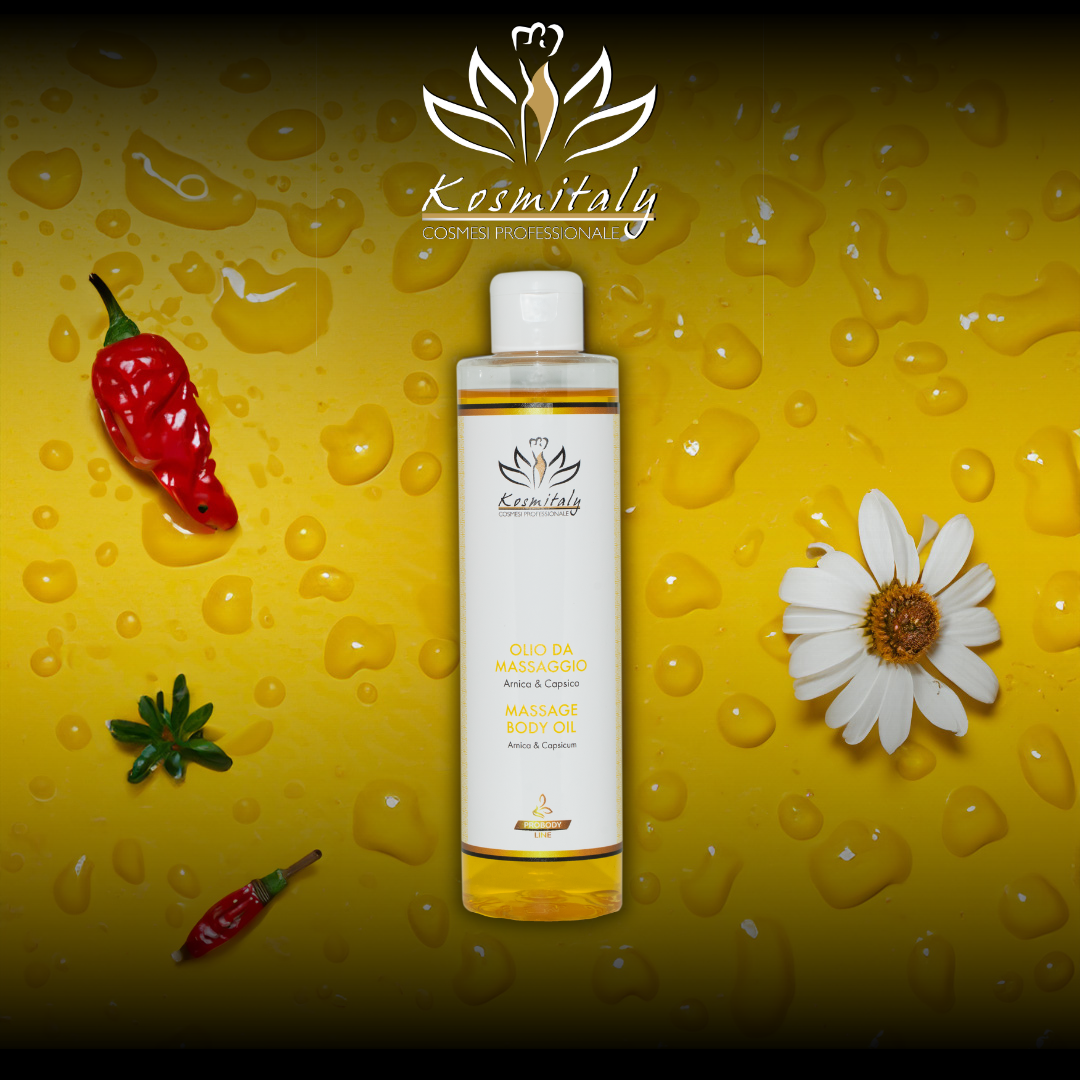 OLIO DA MASSAGGIO CON ARNICA E CAPSICO - KOSMITALY