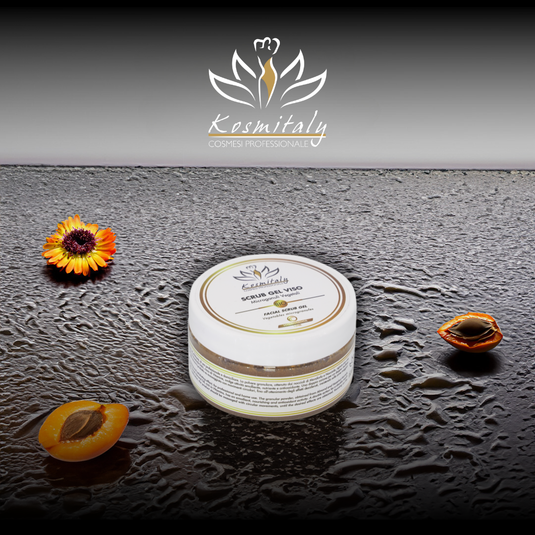 GEL SCRUB AI MICROGRANULI DI NOCCIOLA E MANDORLA - KOSMITALY
